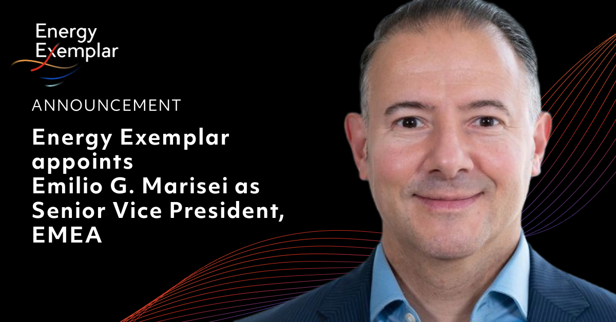 Energy Exemplar Appoints Emilio G. Marisei as Senior Vice President, EMEA